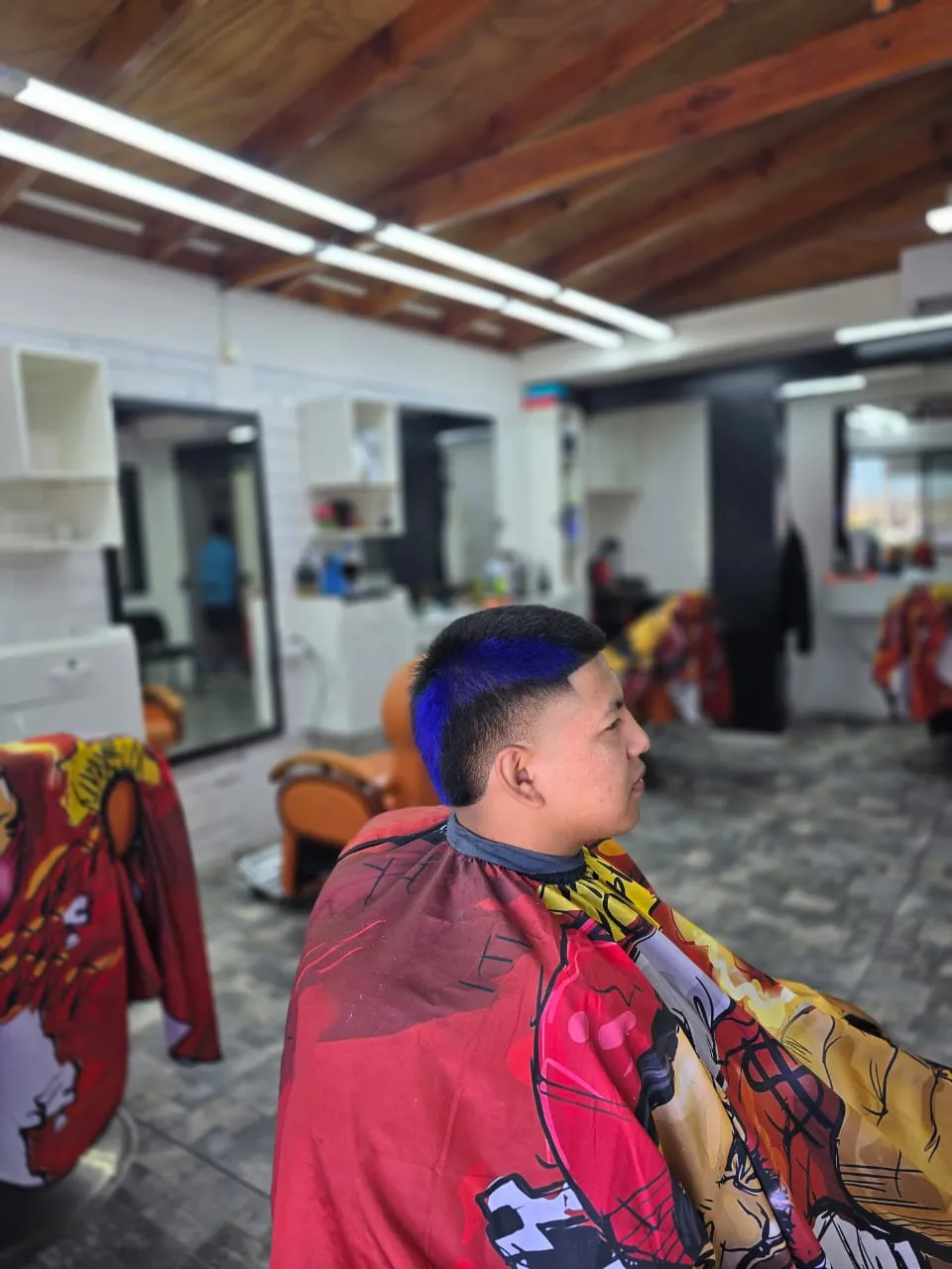 Corte: color azul con degradado