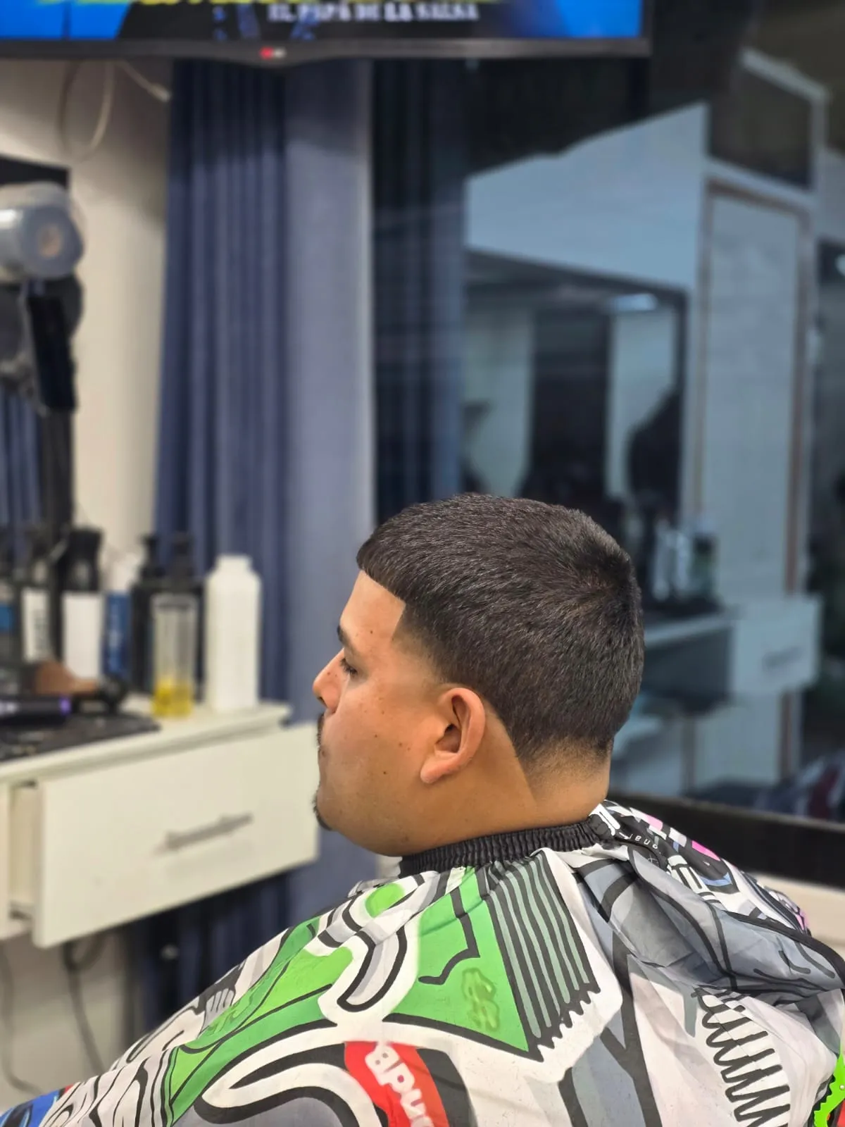 Corte: corte corto con degradado